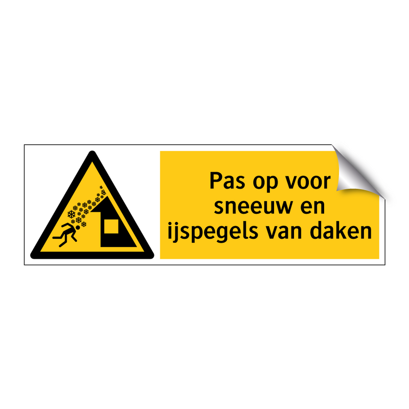 Pas op voor sneeuw en ijspegels van daken