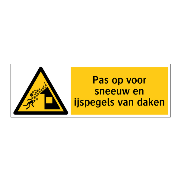 Pas op voor sneeuw en ijspegels van daken