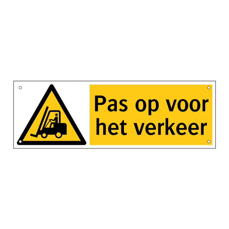 Pas op voor het verkeer