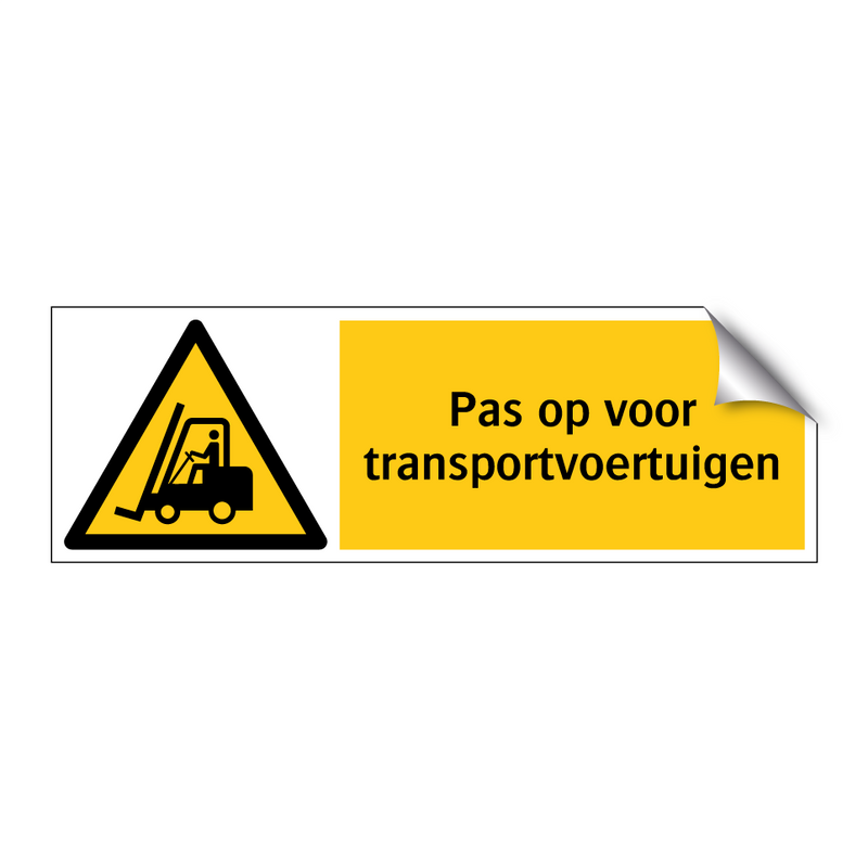 Pas op voor transportvoertuigen