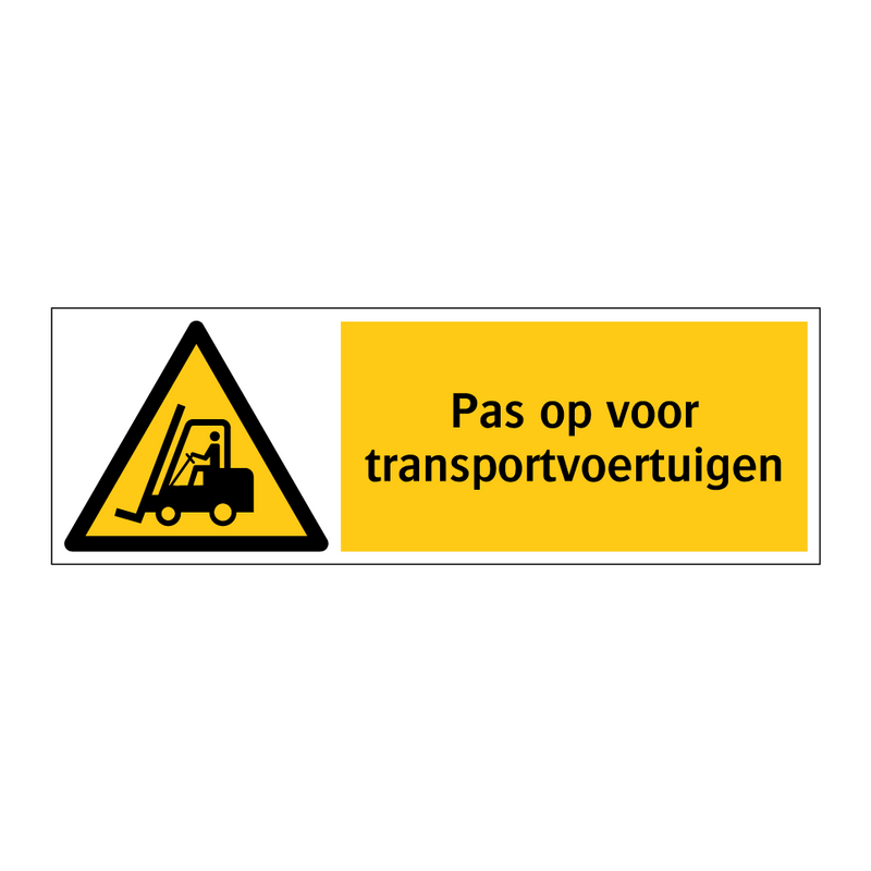 Pas op voor transportvoertuigen