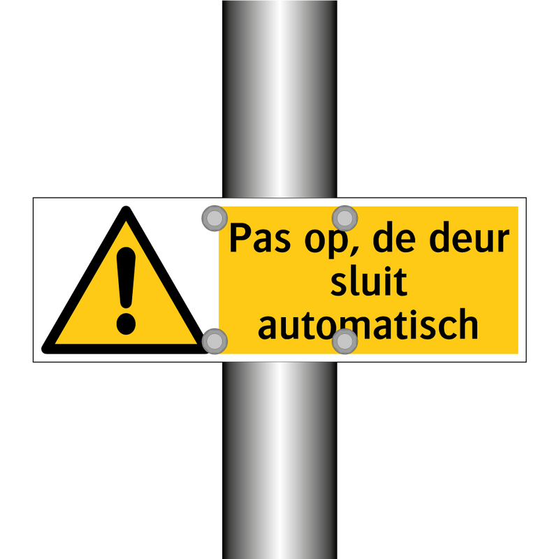 Pas op, de deur sluit automatisch