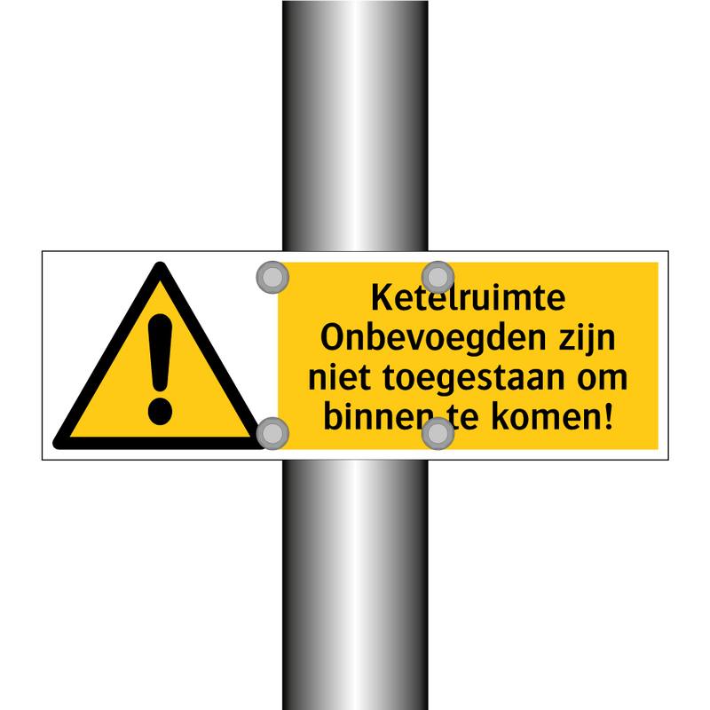 Ketelruimte Onbevoegden zijn niet toegestaan om binnen te komen!