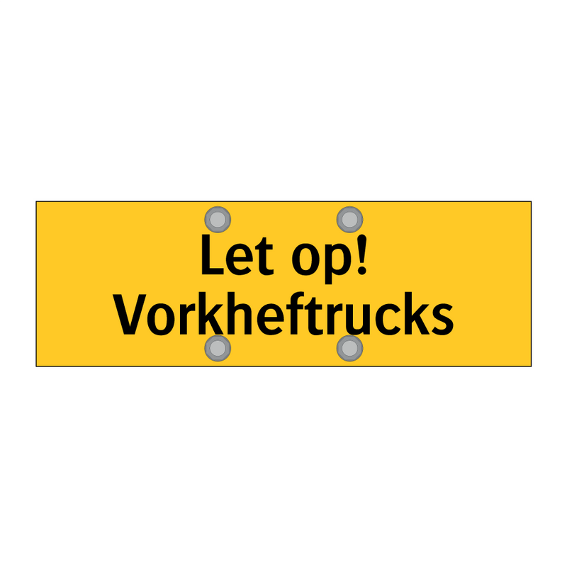 Let op! Vorkheftrucks