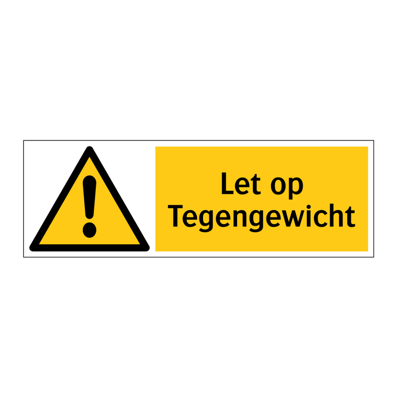 Let op Tegengewicht