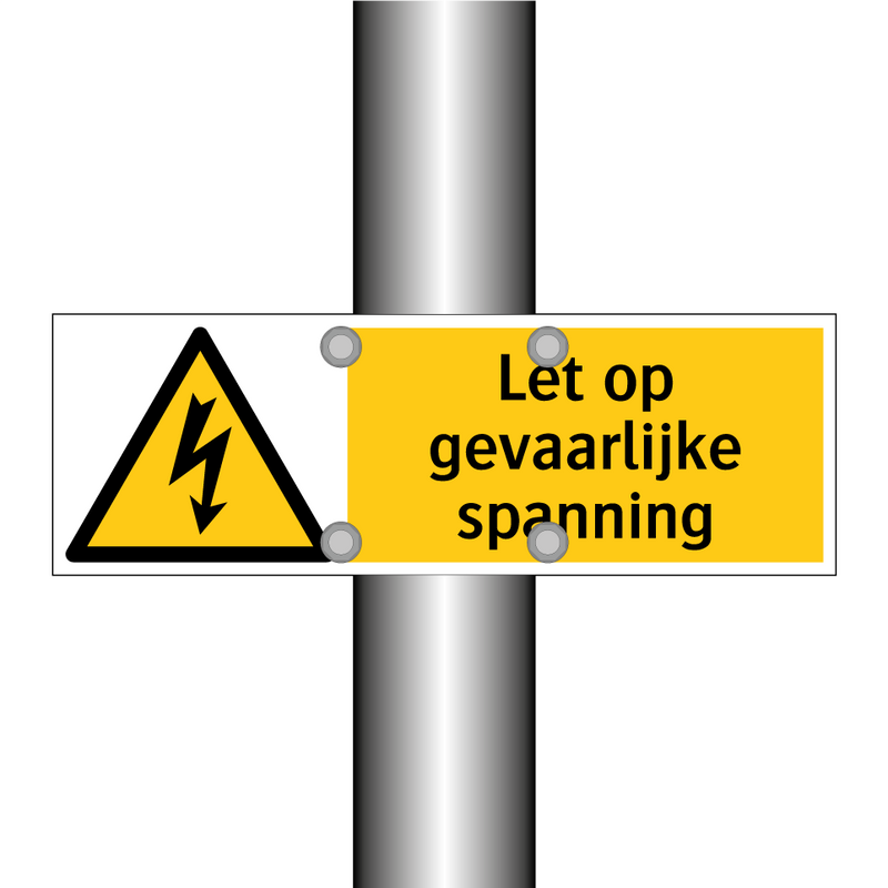 Let op gevaarlijke spanning