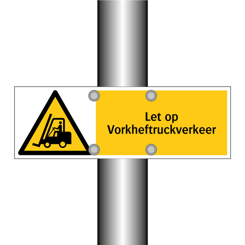 Let op Vorkheftruckverkeer