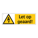 Let op geaard!