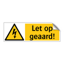 Let op geaard!