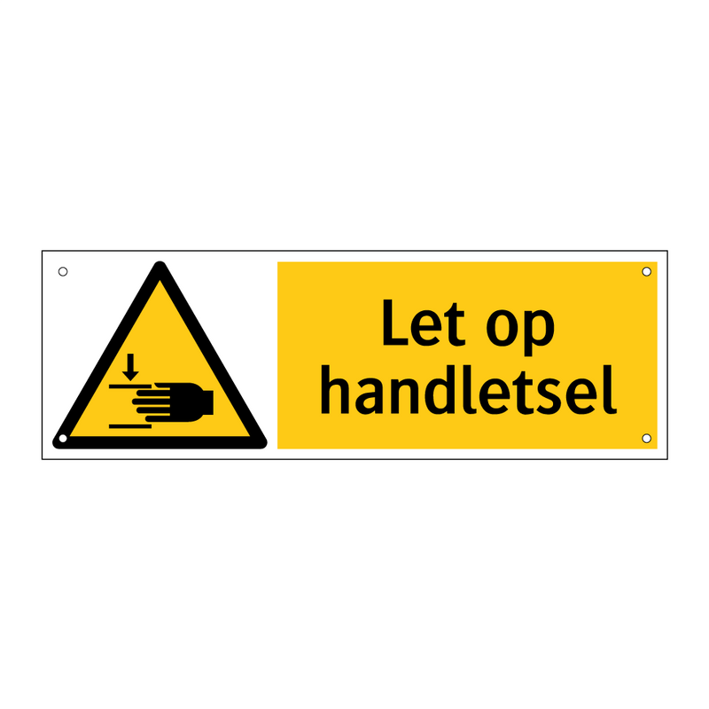 Let op handletsel