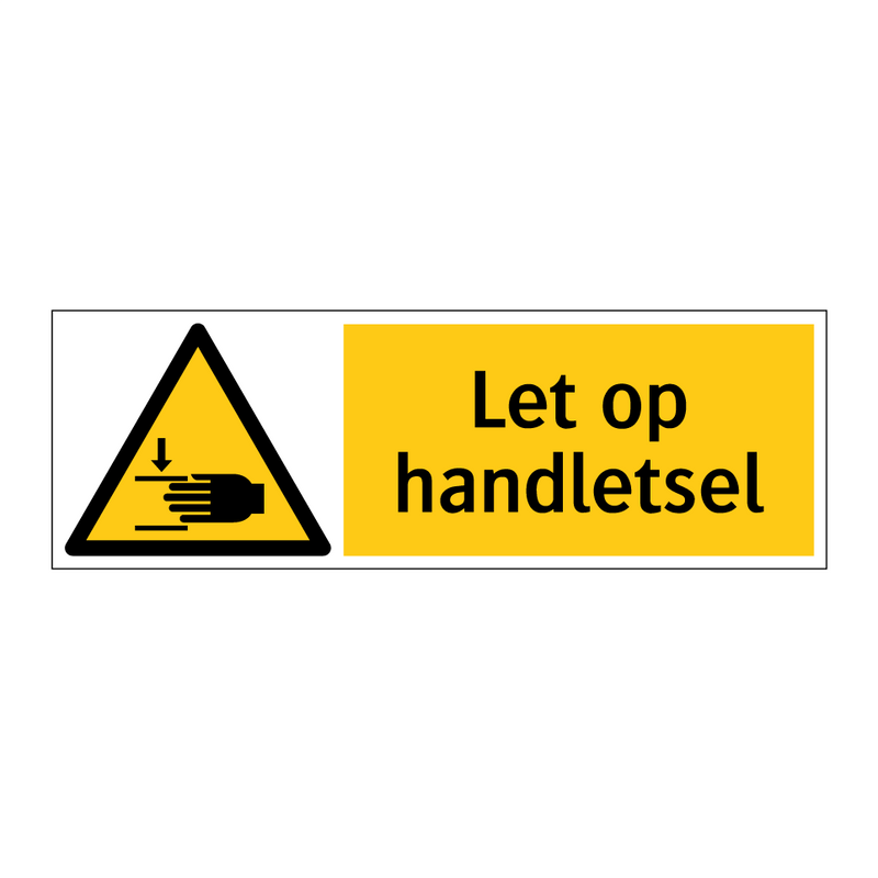 Let op handletsel