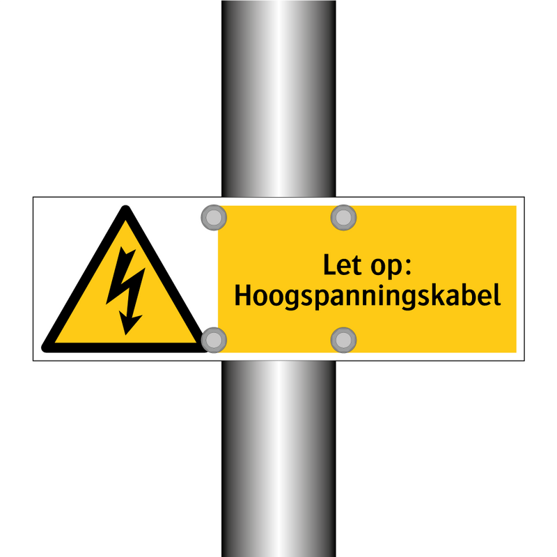 Let op: Hoogspanningskabel