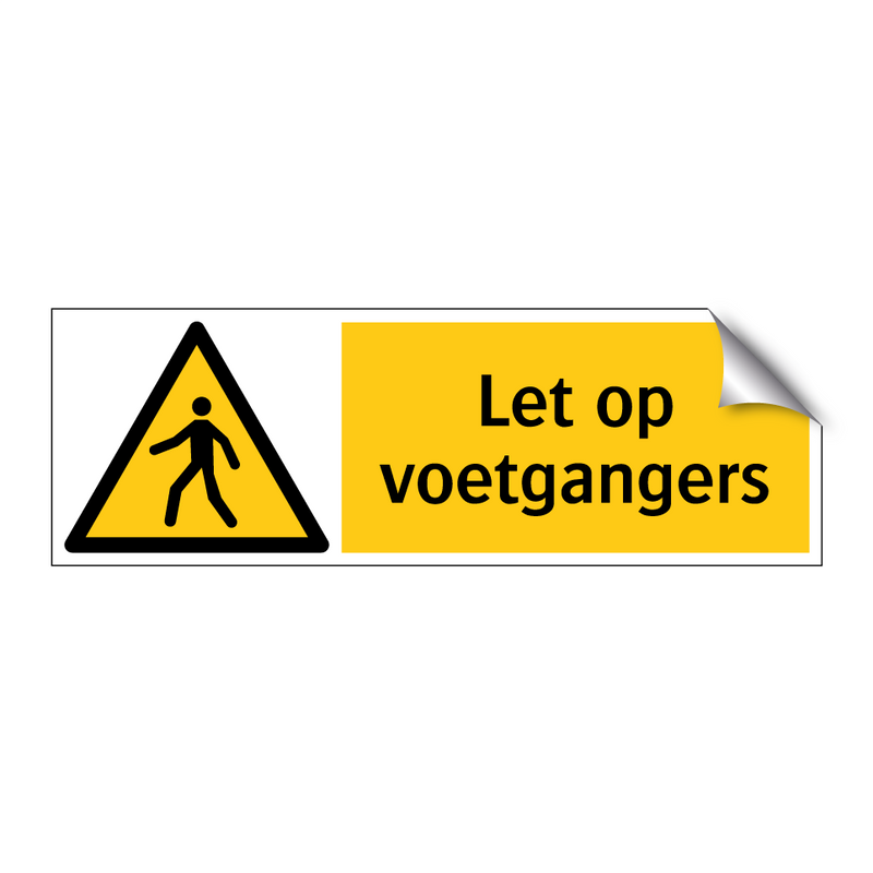 Let op voetgangers