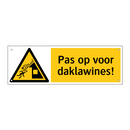 Pas op voor daklawines!