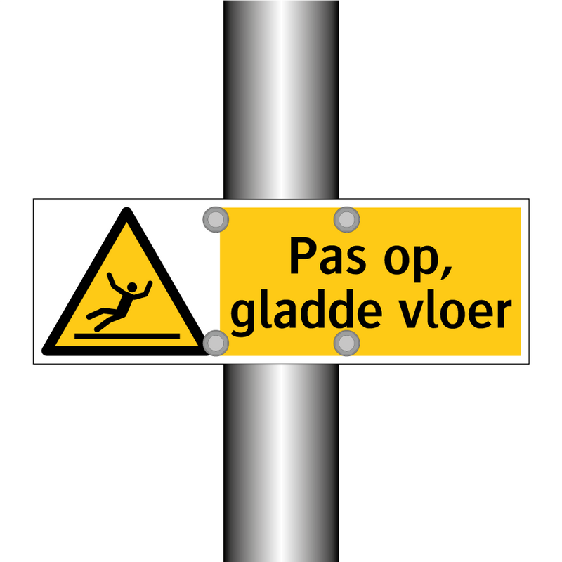 Pas op, gladde vloer