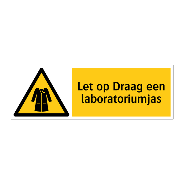 Let op Draag een laboratoriumjas