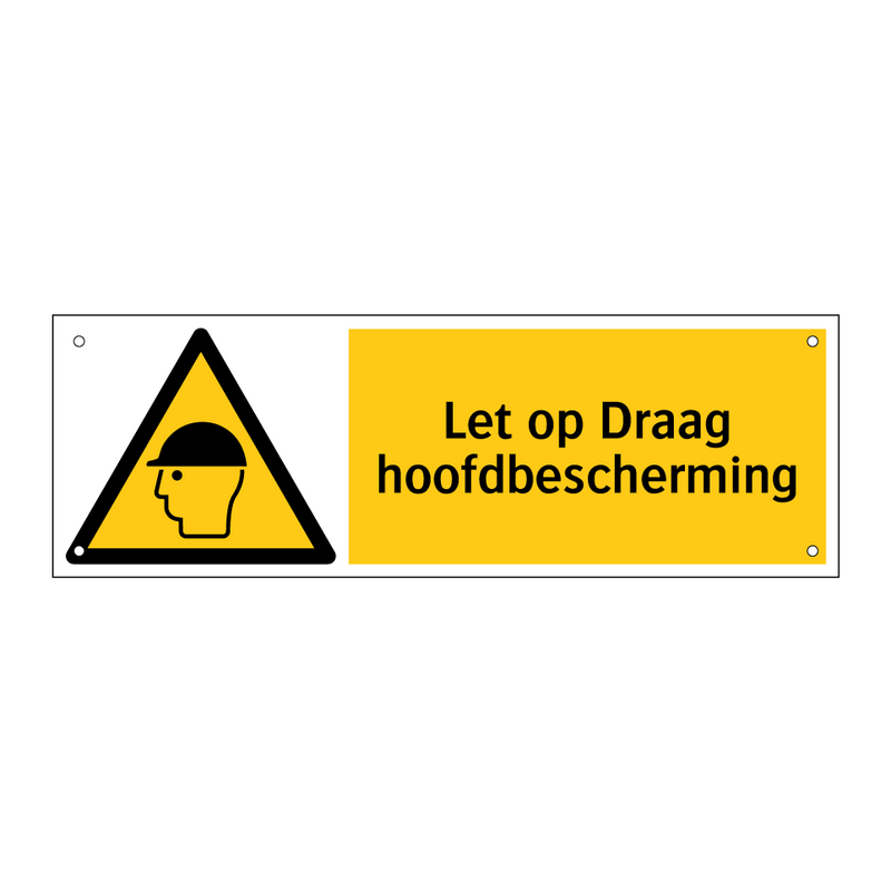 Let op Draag hoofdbescherming
