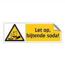 Let op, bijtende soda!