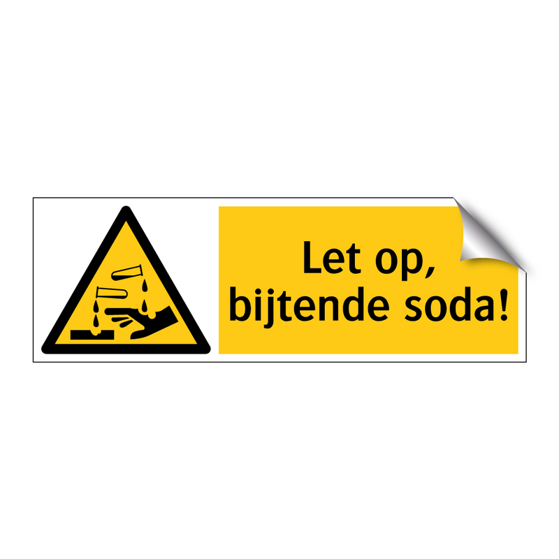 Let op, bijtende soda!