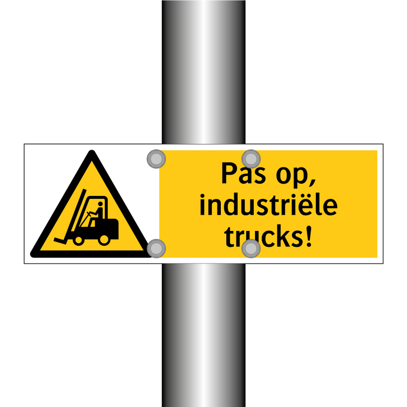 Pas op, industriële trucks!