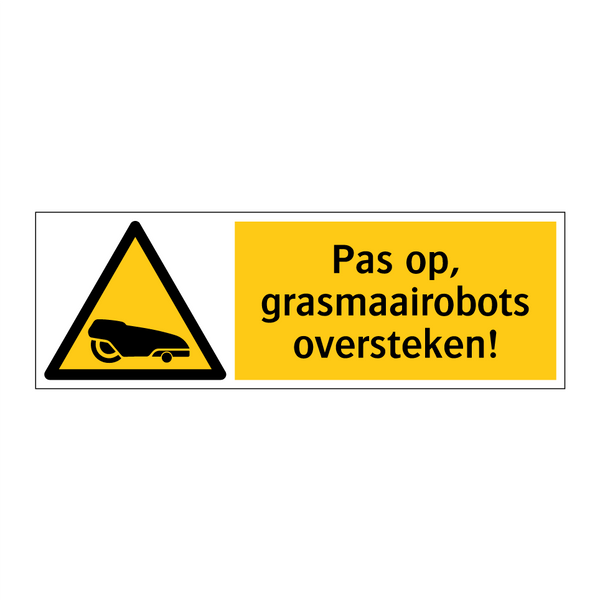 Pas op, grasmaairobots oversteken!