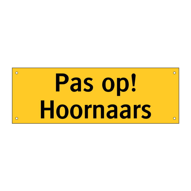 Pas op! Hoornaars
