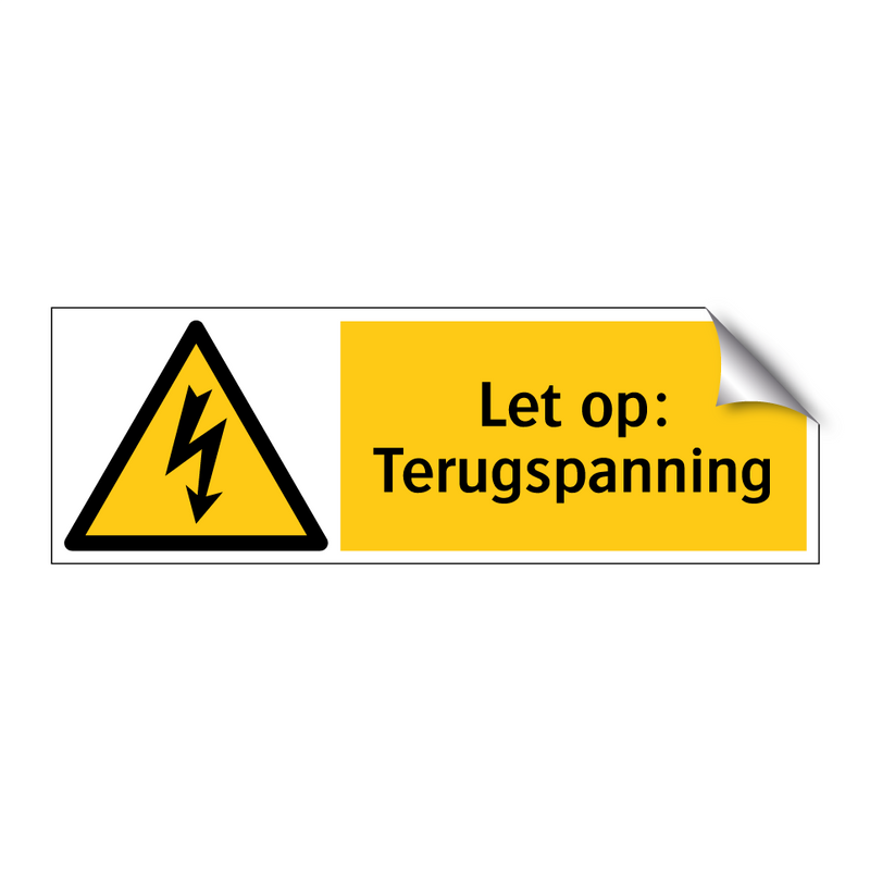 Let op: Terugspanning