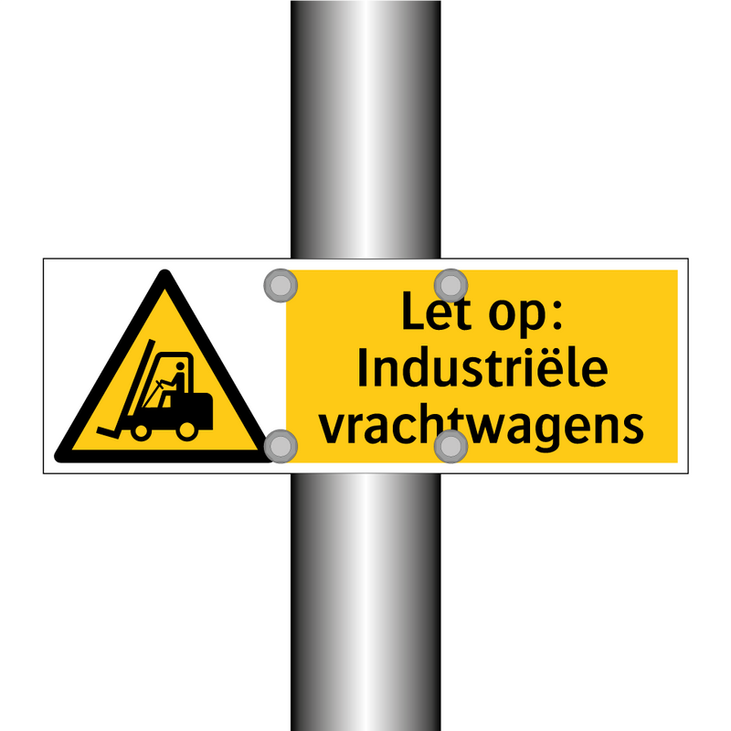 Let op: Industriële vrachtwagens