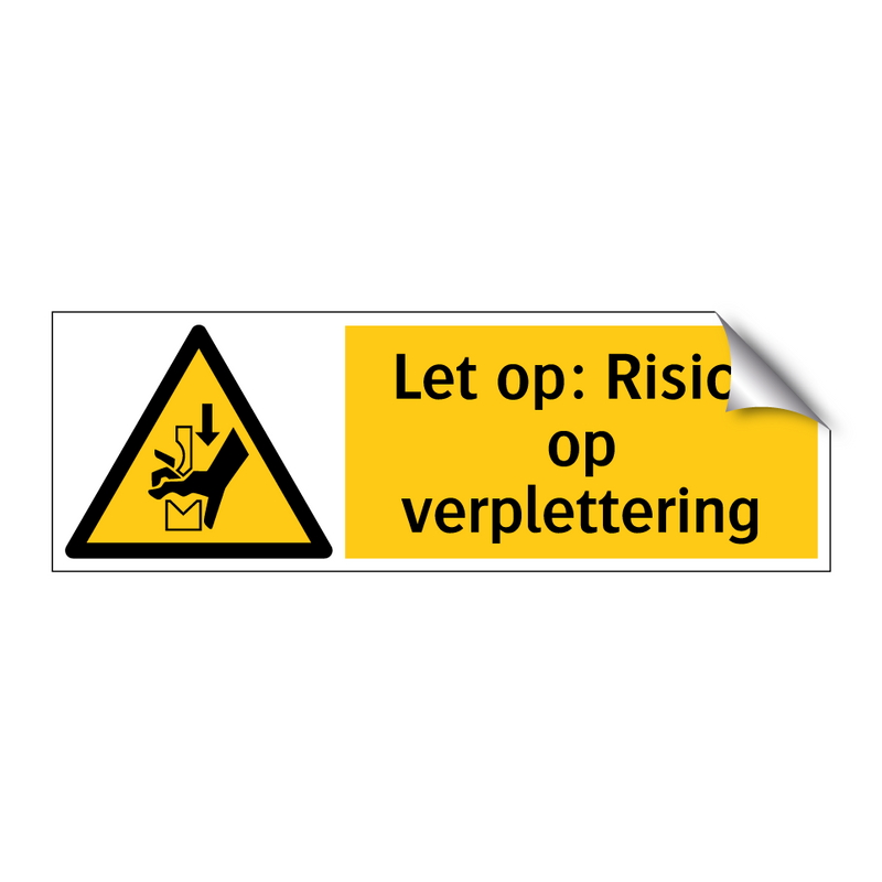 Let op: Risico op verplettering