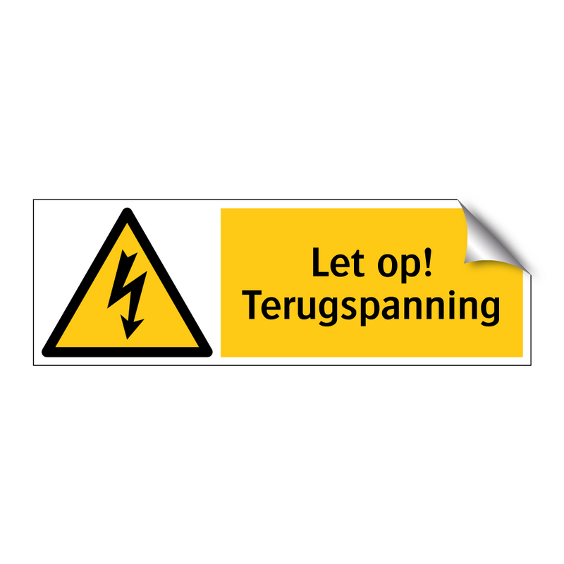 Let op! Terugspanning