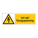 Let op! Terugspanning