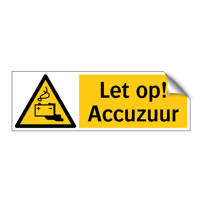 Let op! Accuzuur