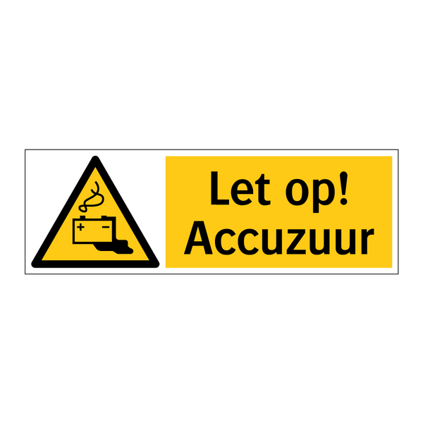 Let op! Accuzuur