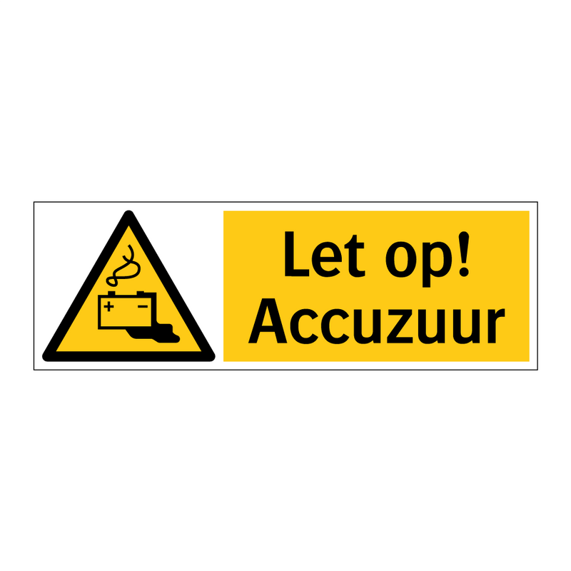 Let op! Accuzuur