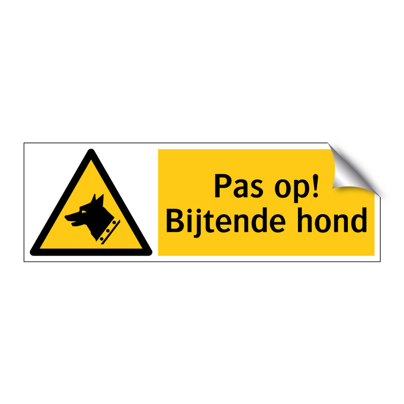 Pas op! Bijtende hond