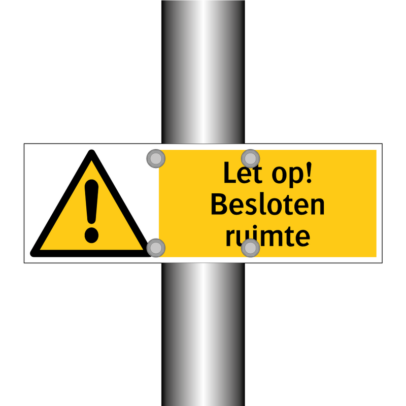 Let op! Besloten ruimte