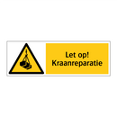 Let op! Kraanreparatie