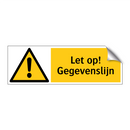 Let op! Gegevenslijn