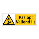 Pas op! Vallend ijs