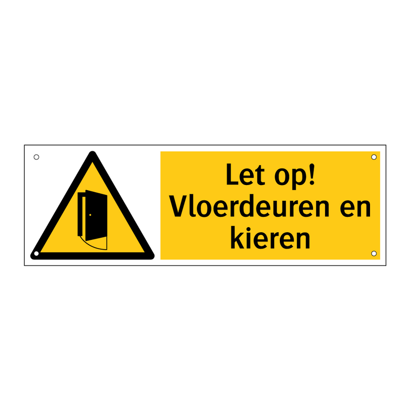 Let op! Vloerdeuren en kieren