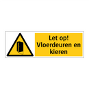 Let op! Vloerdeuren en kieren