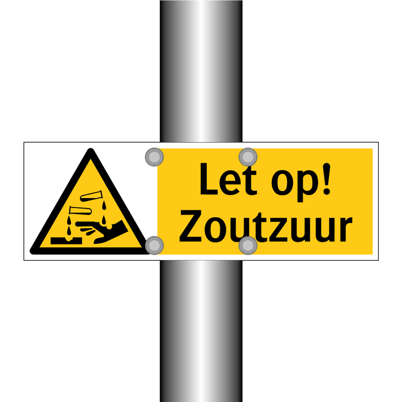 Let op! Zoutzuur