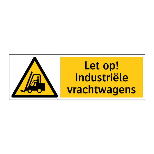 Let op! Industriële vrachtwagens