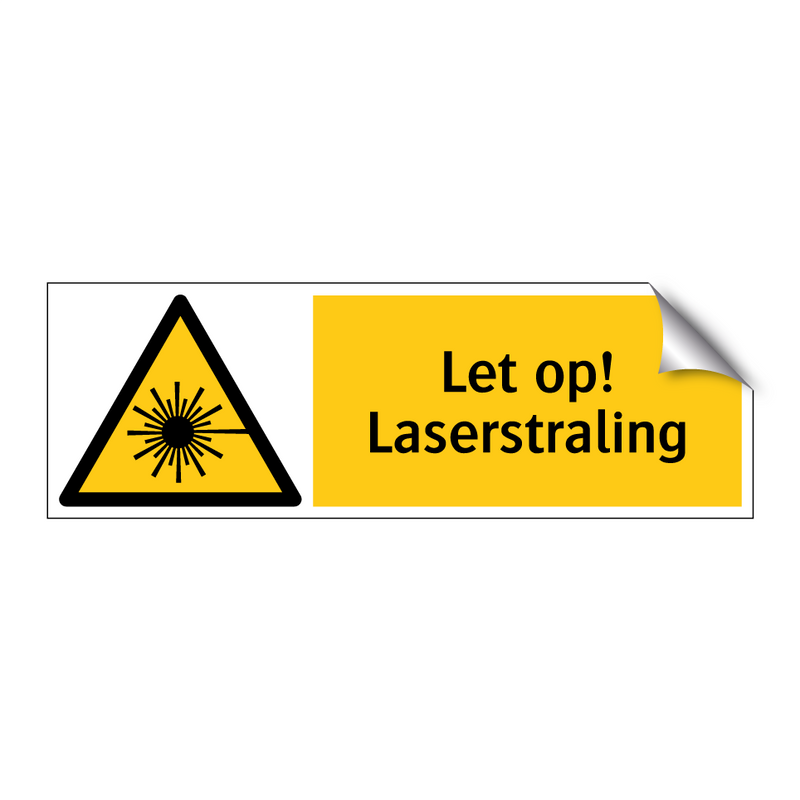 Let op! Laserstraling