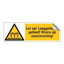 Let op! Laaggelegen gebied! Risico op overstroming!