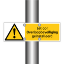 Let op! Overloopbeveiliging geïnstalleerd