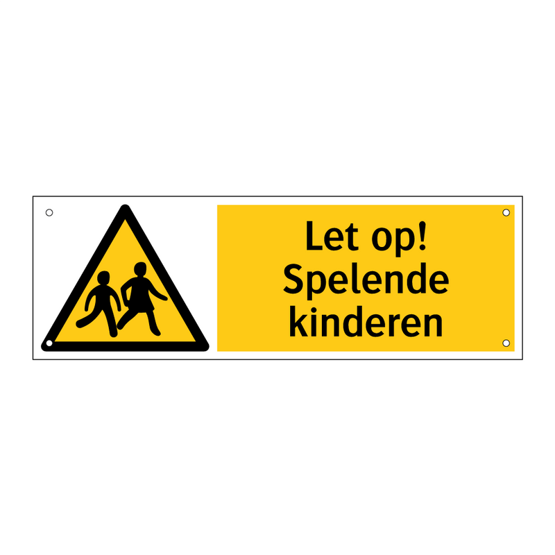 Let op! Spelende kinderen