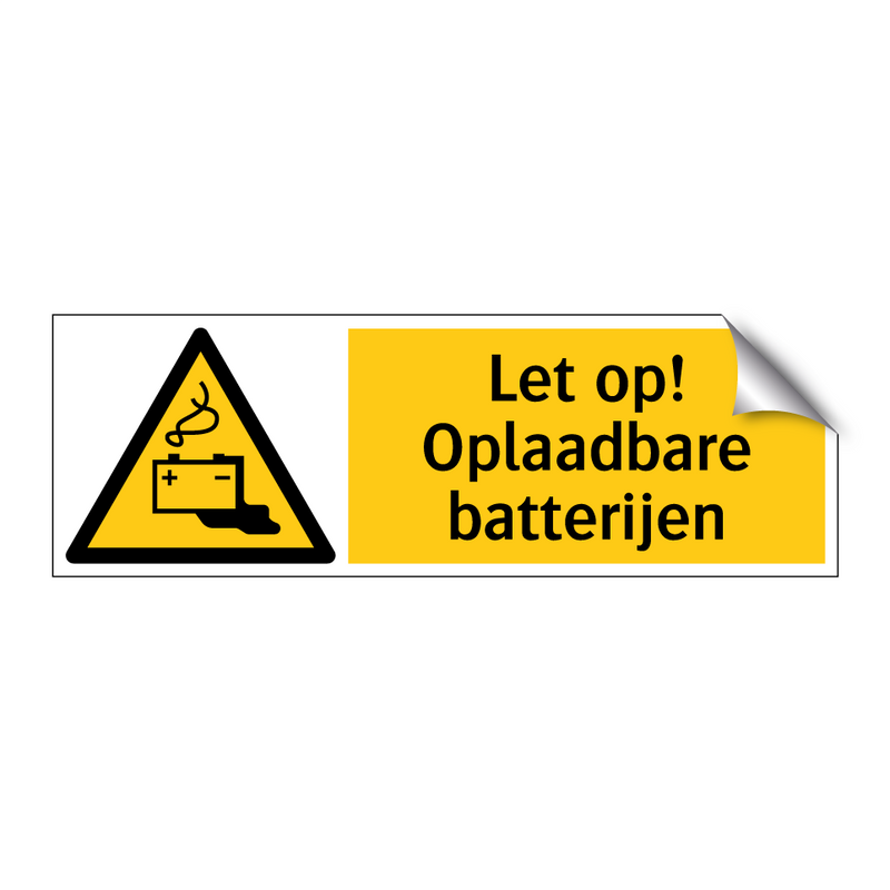 Let op! Oplaadbare batterijen