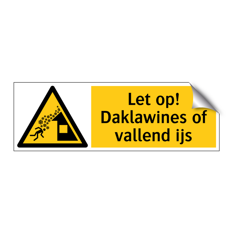 Let op! Daklawines of vallend ijs