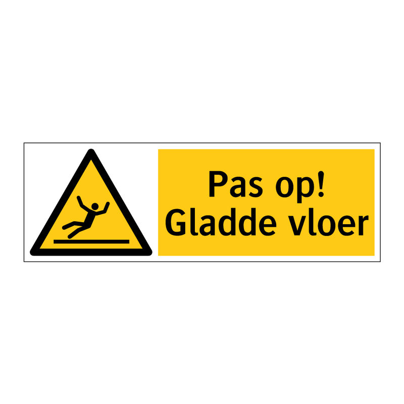Pas op! Gladde vloer